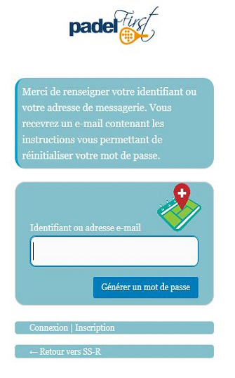 Mot de passe oublié